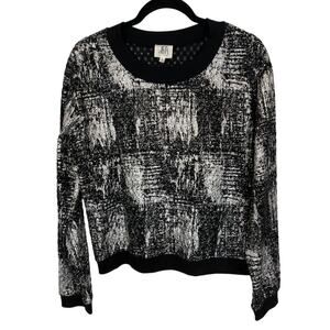 dRA Los Angeles Metallic Silver & Black Sweatshirt